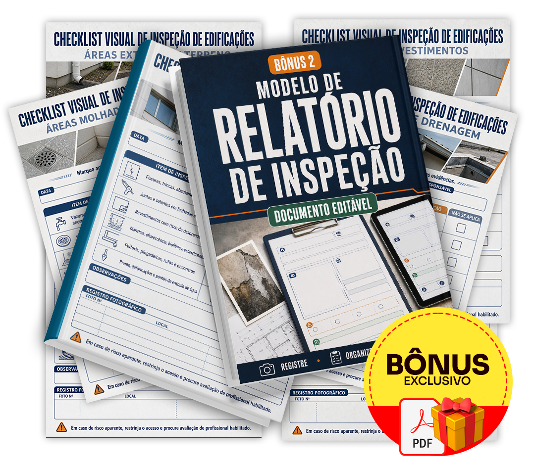 Mockup do bônus 2 — Modelo de Relatório de Inspeção